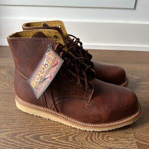 BNIB Men's Boulet Casual Grizzly Sand Chukka Leather Boots - Size 9.5
